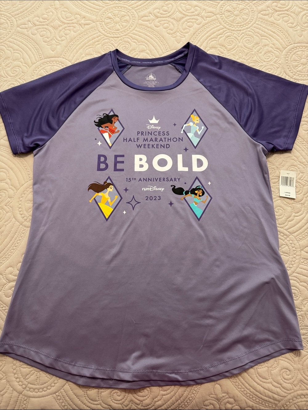 Disney Purple Princess Half Marathon RunDisney 15 Anniversary Shirt